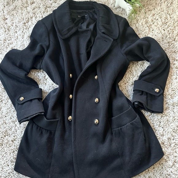 Elegant Black Satin Blazer women’s jacket coat petty coat - Picture 1 of 5